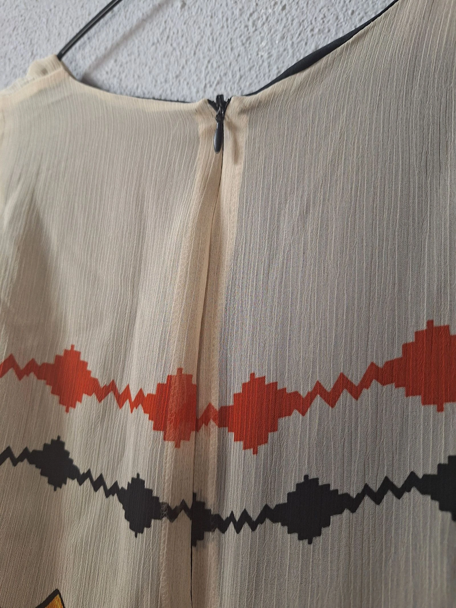 Zara Trafaluc M size ethnic print dress with side slits – photo 5